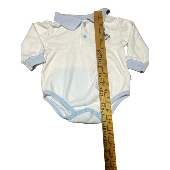 Vintage Disney's Lady and the Tramp Embroidered long sleeve collared one pc 6/9m - Picture 4 of 7